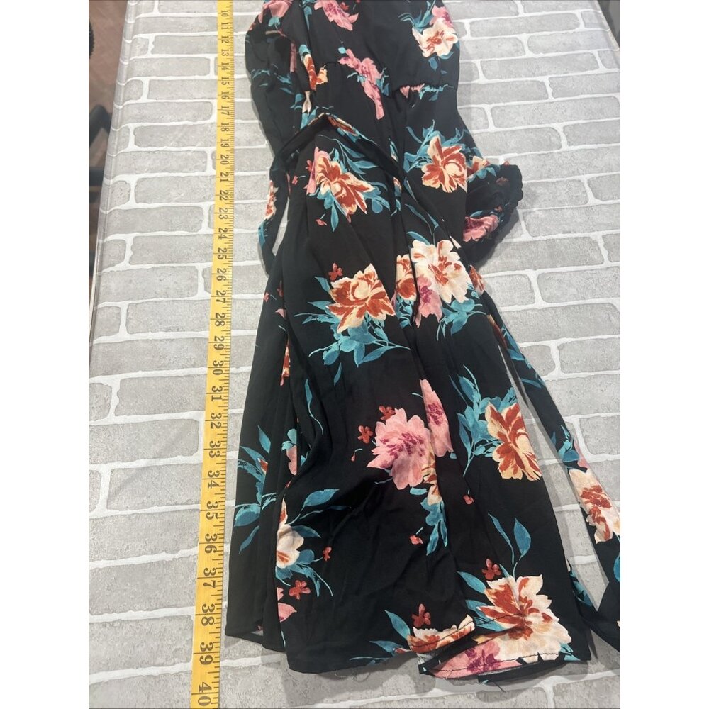 Torrid Black Floral Midi Dress - Picture 13 of 14